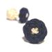BUTTON CUFFKNOTS( резина запонки )| темно-синий × шампанское 