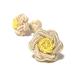  цветок узел резина запонки (FLOWER CUFFKNOTS жевательная резинка запонки ) шампанское × желтый 