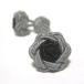  цветок узел резина запонки (Knot Cuff Links кафф links Raver запонки запонки кнопка ) жемчуг серый × черный 