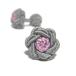  цветок узел резина запонки (Knot Cuff Links кафф links Raver запонки запонки кнопка ) жемчуг серый × light purple 