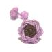  цветок узел резина запонки (Knot Cuff Links кафф links Raver запонки запонки кнопка ) light purple × French шоколад 