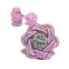  цветок узел резина запонки (Knot Cuff Links кафф links Raver запонки запонки кнопка ) light purple × жемчуг серый 