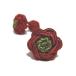  цветок узел резина запонки (Knot Cuff Links кафф links Raver запонки запонки кнопка ) wine red × moss green 