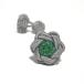 цветок узел резина запонки (Knot Cuff Links кафф links Raver запонки запонки кнопка ) жемчуг серый × зеленый 