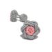  цветок узел резина запонки (Knot Cuff Links кафф links Raver запонки запонки кнопка ) жемчуг серый ×b- gun vi re