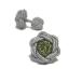  цветок узел резина запонки (Knot Cuff Links кафф links Raver запонки запонки кнопка ) жемчуг серый × moss green 
