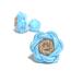  цветок узел резина запонки (FLOWER CUFFKNOTS жевательная резинка запонки ) aqua blue × French бежевый 