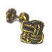 SQUARE CUFFKNOTS/ черный × Gold 