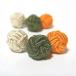 TRIPLE CUFFKNOTS/ moss green × шампанское × orange 