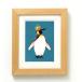  penguin illustration small art frame ( interior / art / miscellaneous goods / pattern change )