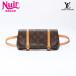  Louis * Vuitton LOUIS VUITTON сумка-пояс 2005 год производства монограмма mareru ремень сумка Brown [ б/у ]