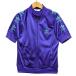 adidas Adidas полный Zip короткий рукав джерси to зеркальный . il Logo вышивка violet голубой женский M(02845