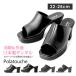 polatoshe office sandals ..... thickness bottom 8cm heel made in Japan beautiful legs legs length comfortable black black Polatouche