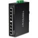 TRENDnet 8-Port Industrial Unmanaged Fast Ethernet DIN-Rail Switch, TI-E80