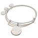 Alex and Ani Expandable Wire Bangle Bracelet for Women, Im a Cat Mom Charm