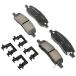 ACDelco Professional 17D1172CHF1 Ceramic Rear Disc Brake Pad Kit with Clips