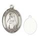 Bonyak Jewelry Sterling Silver St. Hildegard Von Bingen Pendant, Size 1 x 3