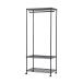  стальная стойка ширина 75cm metal подставка гардероб 3 уровень черный ( paul (pole) диаметр 19mm* полки доска 3 листов ) цвет la трещина место хранения полки полка 