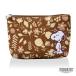  Snoopy брезент сумка (M) Brown ( цветок сад )
