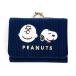  Snoopy compact кошелек лицо бумажник Mini размер темно-синий 