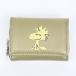  Snoopy Woodstock compact три бумажник бежевый SNOOPY