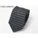  Dolce &amp; Gabbana DOLCE&amp;GABBANA GT149E G0JEH N0004 черный земля оттенок серебра Cross линия X квадратное XDG Logo рисунок narrow галстук 