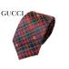  Gucci 644003 4E002 3174 GG ввод оттенок красного X оттенок зеленого X темно-синий серия многоцветный в клетку narrow галстук 