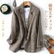  tailored jacket женский проверка весна большой размер длинный рукав medium длина свет внешний перо ткань рукав разрез подкладка модный casual простой формальный 