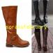  leather style engineer boots long boots simple strut long boots ankle belt beautiful legs large size 3L lady's shoes Work boots jockey boots 