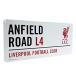 liba бассейн футбол Club Liverpool FC официальный товар Street автограф metal plate BS644 ( белый /