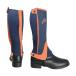( высокий ) HyLAND Kids * ребенок * Junior двухцветный Amara половина chaps верховая езда сигнал скольжение BZ1129 ( темно-синий 