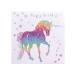 (tekrudo край ) Deckled Edge поздравительная открытка Prancing Myth карта сообщение карта Unicorn BZ1530 (Unic