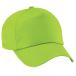 ( пляж поле ) Beechfield Kids * детский одноцветный Original 5 panel колпак шляпа PC2109 ( lime зеленый )