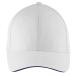 ( подошва z) SOLS унисекс Buffalo 6 panel casual Baseball колпак PC372 ( белый / темно-синий )