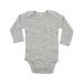 ( Bay Be bagz) Babybugz baby * младенец Heather длинный рукав корпус костюм детский комбинезон PC7196 ( серый Maar )