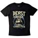 ( Be -тактный * in * черный ) Beast In Black официальный товар унисекс Dark Connection футболка короткий рукав tops RO10