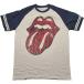 ( low кольцо * Stone z) The Rolling Stones официальный товар унисекс Logo la gran футболка короткий рукав tops 
