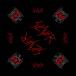 ( потертость year ) Slayer официальный товар унисекс Black Eagle van da Nascar f носовой платок RO6927 ( черный )