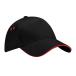 ( пляж поле ) Beechfield унисекс 5 panel Contrast сэндвич pi-k мода колпак шапочка 