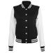 ( build *yua* бренд ) Build Your Brand женский куртка балка City жакет RW5672 ( черный / белый 