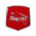 liba бассейн футбол Club Liverpool FC официальный товар Champions Of Europe значок SG17498 ( красный / серебряный 