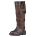 (da Brin ) Dublin унисекс Husk II кожа джодхпур ботинки WB1658 ( шоколад Brown )