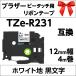  Brother pi- Touch *pi- Touch Cube для сменный TZe-R231 Ribon лента 12mm белый земля чёрный знак 