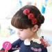  лента-ободок ребенок Kids Triple rose цветок аксессуары для волос входить . тип входить . тип .. тип церемония окончания презентация девочка украшение для волос фортепьяно презентация платье свадьба 