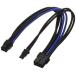 SilverStone производства PSU универсальный удлинение рукав modular кабель SST-PP07-PCIBA ( черный &amp; голубой )