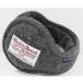 abere-jiaverage Ear Muffler *HARRIS TWEED~ GREY SOLID gray plain back arm year warmer muffler earmuffs Harris tweed 