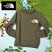  North Face Kids обратная сторона ворсистый тренировочный футболка THE NORTH FACE передний вид Crew ребенок NTJ62262