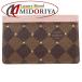  Louis Vuitton LOUIS VUITTON футляр для карточек Damier ebenporutokarutosa-n тянуть заклепки Brown N60248 /080884 [ б/у ]