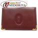  Cartier Cartier футляр для карточек Must линия кожа бордо /082071[ б/у ]