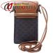 CELINE Celine phone плечо смартфон кейс Trio mf10G332CQD небольшая сумочка парусина x кожа язык /180639[ б/у ]